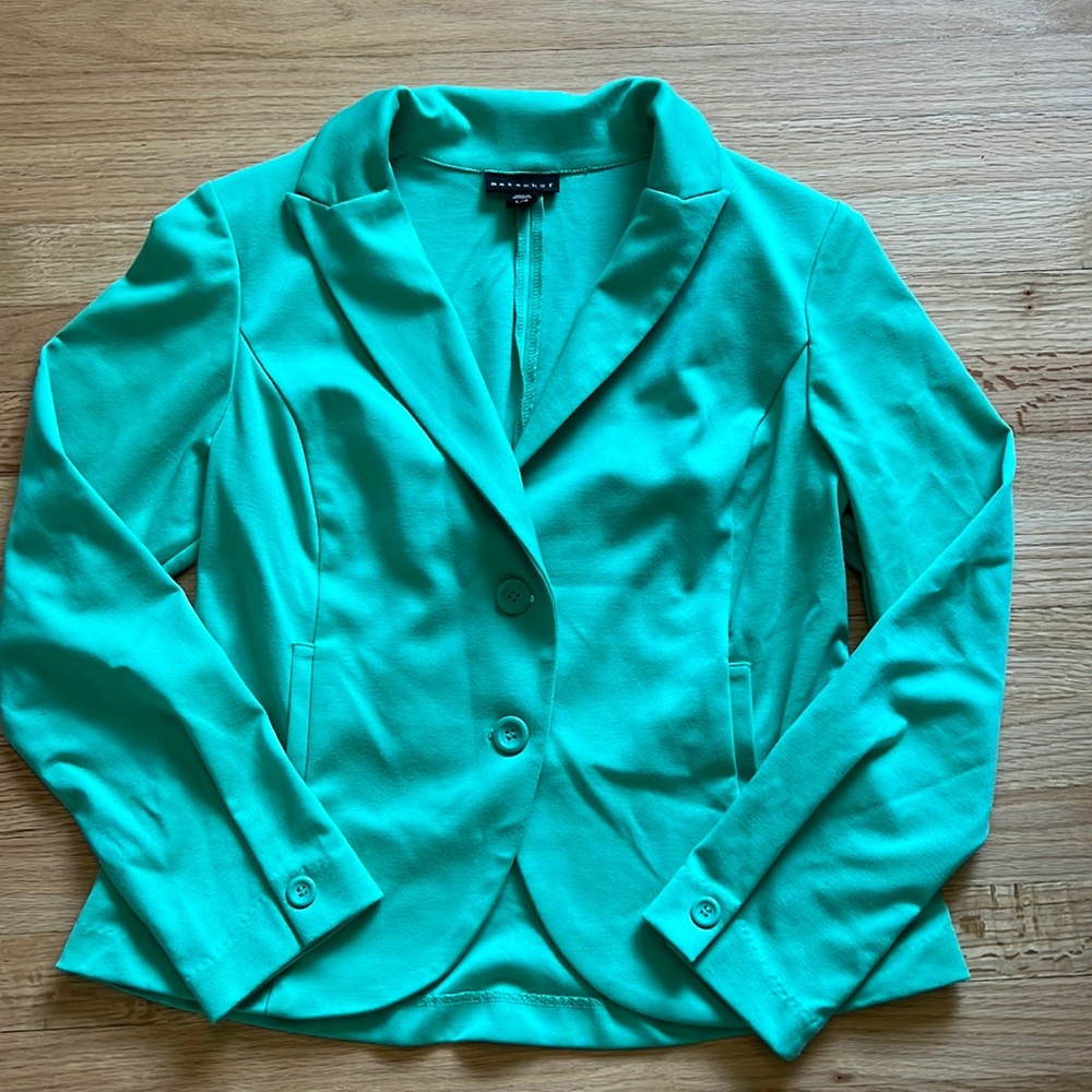 Metaphor teal blazer